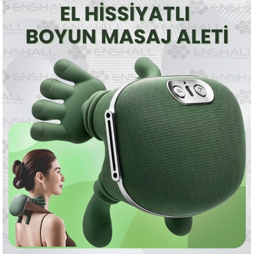 Şarjlı El Hissiyatlı Avuç Içi Kızılötesi Isıtmalı Boyun Omuz Ve Sırt Masaj Aleti - Isıtmalı Masaj Aleti