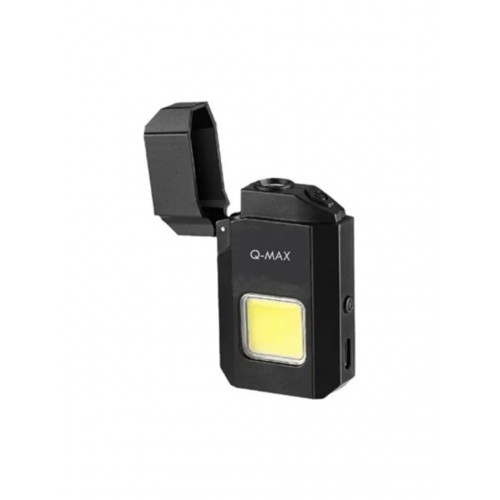 Mini Cob LED Işıklı Type-C Şarjlı Elektronik Gazsız Çakmak, Taşınabilir El Feneri