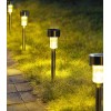 Metal Kasa 10 Adet Günışığı Led Güneş Enerjili Balkon Ve Bahçe Aydınlatması Solar Saplamalı Led 30cm