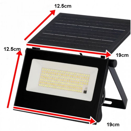 60 Watt Solar Led Projektör - Güneş Enerjili Solar Bahçe Lambası ip67 Solar sokak Lambası