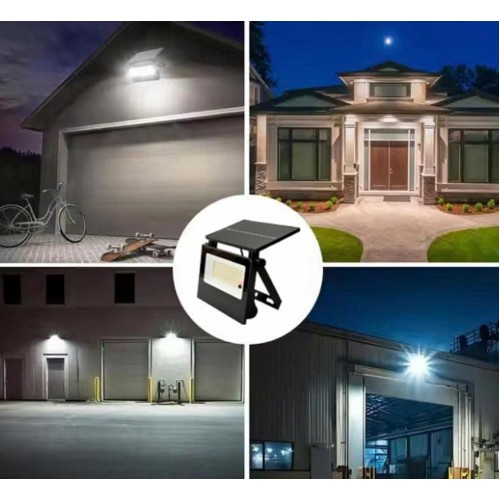 60 Watt Solar Led Projektör - Güneş Enerjili Solar Bahçe Lambası ip67 Solar sokak Lambası