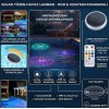 Solar Güneş Enerjili Havuz Aydınlatması - Yüzen havuz ledi - Çim Aydınlatma Lambası Çim & Bahçe Aydınlatma Uzaktan Kumandalı 9 Renkli
