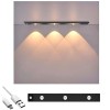 40 CM Dim AYARLI 3 Renk Ayarlı Şarjlı Hareket Sensörlü 60cm Led Işık Tezgah-Koridor-Ev-Kamp-Merdiven