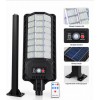 200Watt Büyük Boy Solar Güneş Enerjili Sokak Lambası - 336 LED Kumandalı Sokak Lambası + Direk Hediye