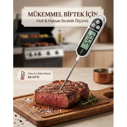 Tp-300 Profesyonel Gıda için Sıcaklık Ölçer Termometre - Gıda Termometresi
