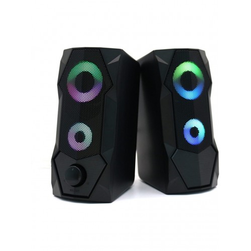 Gaming Rgb Işıklı Speaker Hoparlör 2.0 Bigisayar-Leptop Uyumlu Yüksek Kaliteli USB Bilgisayar Hoparlörü