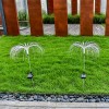 2 Adet 7 Renk Fiber Optik Dekoratif Aydınlatma Güneş Enerjili Dış Mekan Bahçe Lambası Solar Fiber Optik LED
