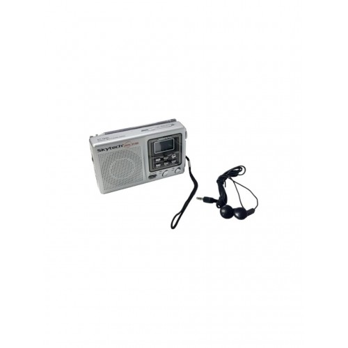 ST-194D Pilli Mini Deprem Radyosu Cep Radyosu - Kulaklık Hediyeli 13X8CM