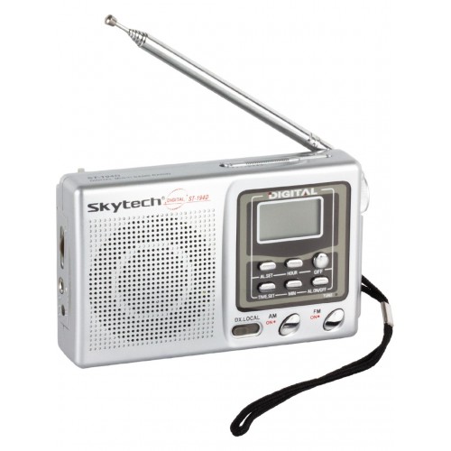 ST-194D Pilli Mini Deprem Radyosu Cep Radyosu - Kulaklık Hediyeli 13X8CM