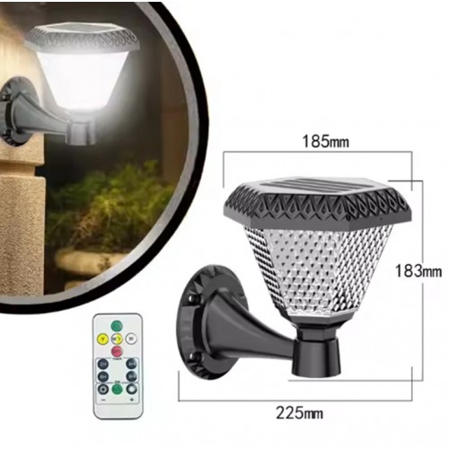 40W Duvara / Kapı Girişine Takılabilen Çok Renkli Ayarlanabilir Solar Güneş Enerjili Bahçe Lambası / Duvar Aplik
