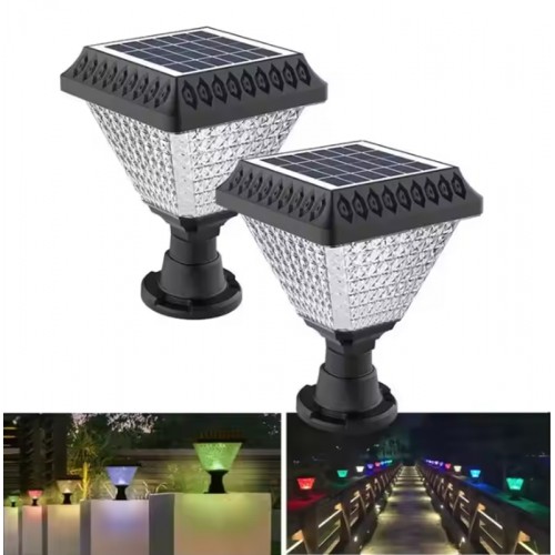 40W Set Üstü Rgb-Günışığı Beyaz Renk Ledli Ayarlanabilir Solar Güneş Enerjili Bahçe Lambası Set üstü