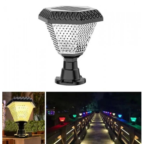 40W Set Üstü Rgb-Günışığı Beyaz Renk Ledli Ayarlanabilir Solar Güneş Enerjili Bahçe Lambası Set üstü