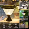 40W Set Üstü Rgb-Günışığı Beyaz Renk Ledli Ayarlanabilir Solar Güneş Enerjili Bahçe Lambası Set üstü