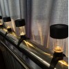 6 Adet Metal Kasa Güneş Enerjili Dış Mekan Bağlamalı Solar Aydınlatma Bahçe - Balkon Ledi GÜNIŞIĞI LED