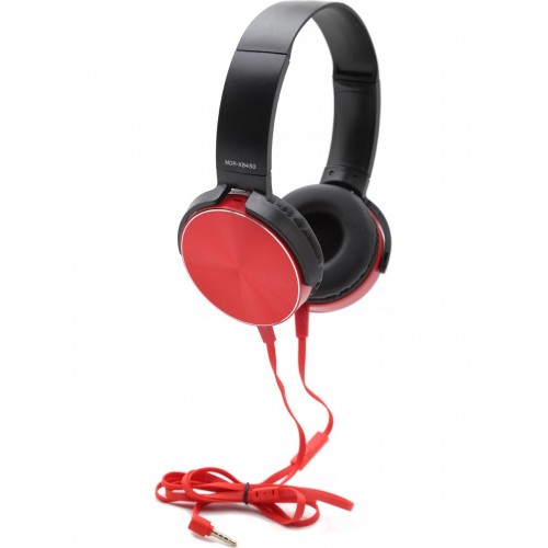 Extra Bass Kulaklık Muhteşem Ses Mikrofonlu Oyuncu Gamer 3.5mm Stereo ( KIRMIZI )