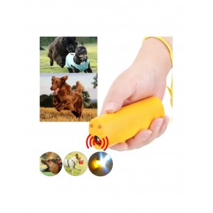 3in1 Elektronik Ultrasonik Kedi - Köpek Kovucu - Uzaklaştırıcı Güçlü El feneri
