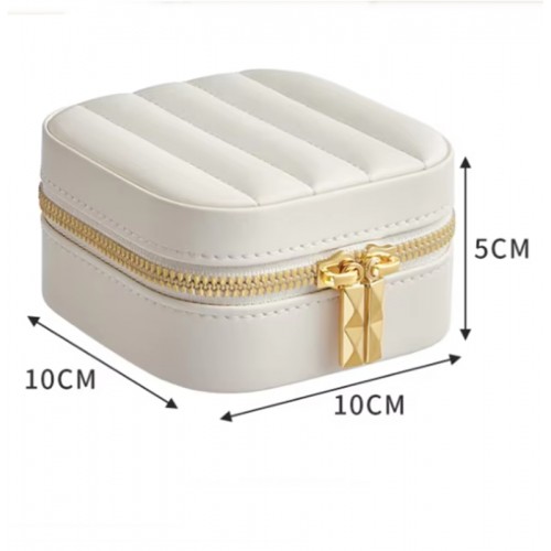 MK-35 Gold Detaylı Takı Organizeri Lüks Mücevher Takı Kutusu - Altın Yüzük küpe kolye Saklama Kutusu