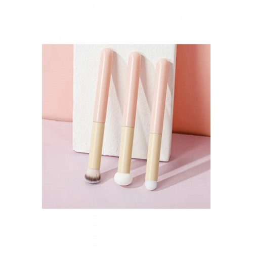 Yeni Stil 3'lü Mantar Kafa Makyaj Fırçası Soft Professional Kontür Fırça Seti