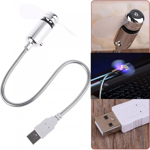 SL-UF02 Aç/kapa Düğmeli USB Vantilatör - Akrobat USB Fan LED Işıklı