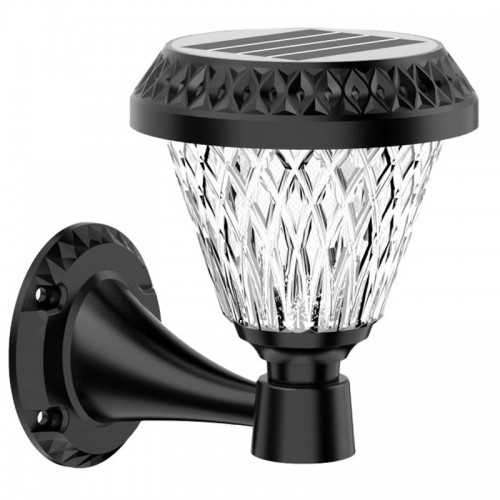 Kumandalı Güneş Enerjili Solar Duvara Monte Bahçe LED Aydınlatma Armatürü Rgb + Beyaz + Gün Işığı