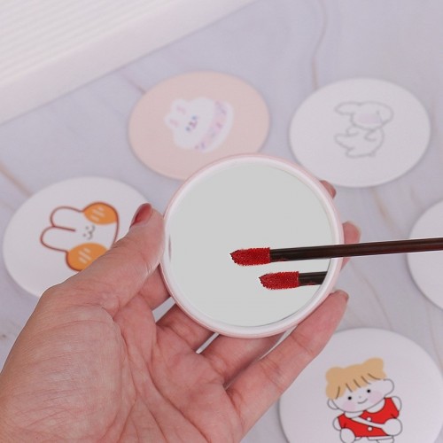 Sevimli Karışık Desenli Mini Cep Aynası -Günlük Makyaj ve Çanta İçi Ayna 1 Adet