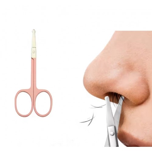 K01 Özel Tasarım Küt Uçlu Buruna Batmayan Burun Kıl alma Makası & Kaş Makası