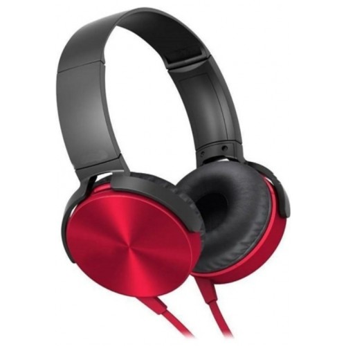 Extra Bass Kulaklık Muhteşem Ses Mikrofonlu Oyuncu Gamer 3.5mm Stereo ( KIRMIZI )