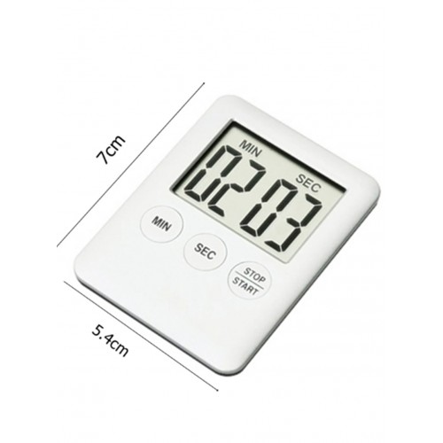 Gaman Gmn-1115 Alarmlı Dijital Zamanlayıcı Kronometre, Geri Sayım Özellikli, Mıknatıslı, 100 Dk, 7x5.4cm
