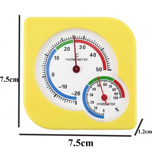 2in1 Analog Ekran Sıcaklık ve Nem Ölçer Termometre ( Masaüstü veya Duvara Takılabilir)