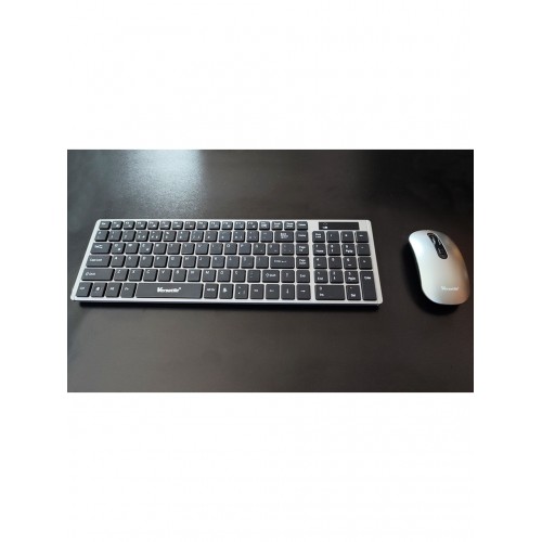 Bilgisayar ve Televizyon Uyumlu Kablosuz Klavye Mouse Seti 7700 - Tv Klavye Mouse Set
