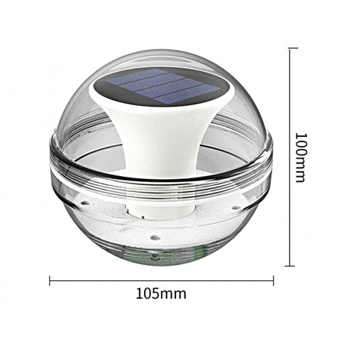 Solar Güneş Enerjili Dekoratif Suda Yüzen Solar Havuz Ledi- Dekoratif Havuz Aydınlatma