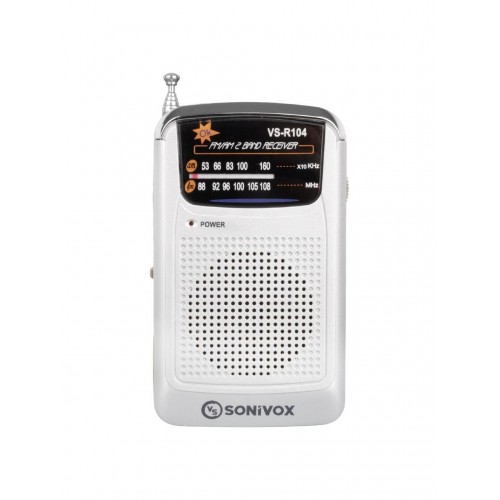 VS-R104 GÜMÜŞ RENK CEP TİPİ ANALOG FM RADYO DEPREM RADYO