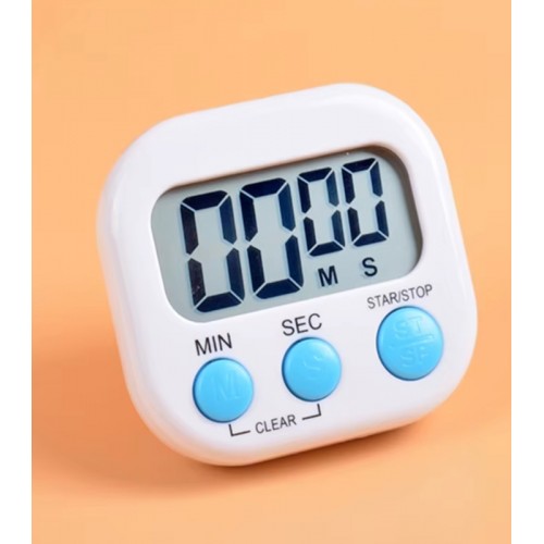 JS-188 Mini Dijital Öğrenci Sınav Kronometresi 100Dk İleri veya Geri Sayım Cihazı - 2 Kademeli Kronometre ( BEYAZ )