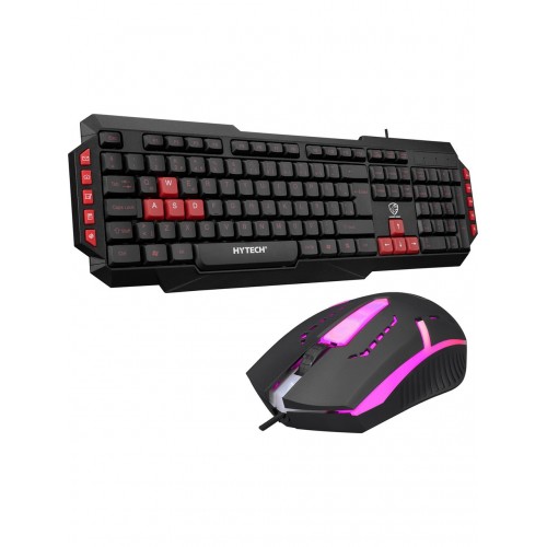 Hyk-46 Gamy Combo Siyah USB Kırmızı Tuşlu Q Gaming Oyuncu Klavye + Mouse Set