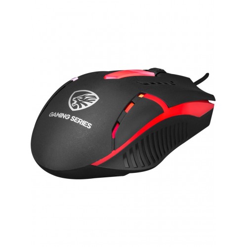 Hyk-46 Gamy Combo Siyah USB Kırmızı Tuşlu Q Gaming Oyuncu Klavye + Mouse Set