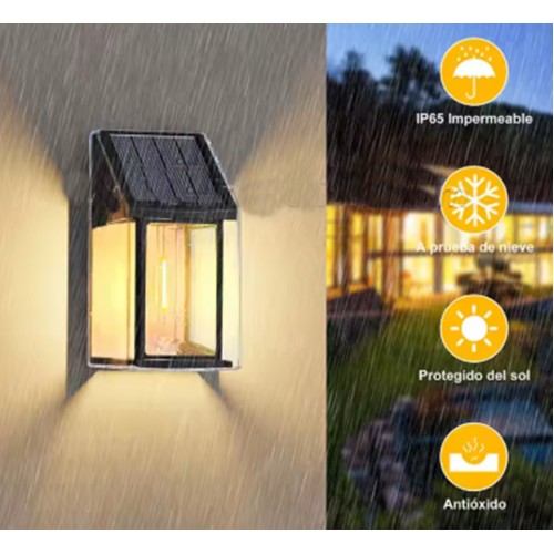 SL-08 2 Adet Dekoratif Bağ Bahçe Balkon Dış Mekan İçin Solar Güneş Enerjili Dekoratif Lamba - Aydınlatma